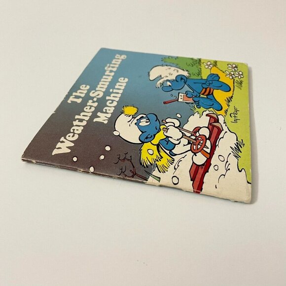 Vintage 1982 Smurf Book The Weather Smurfing Machine Peyo - Picture 6 of 16